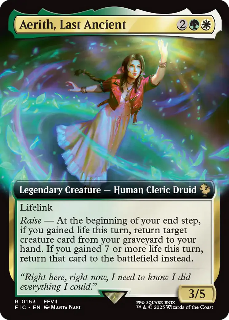 Aerith's Curaga Magic - Heroic Intervention (Rainbow Foil) [Secret Lair Drop Series]