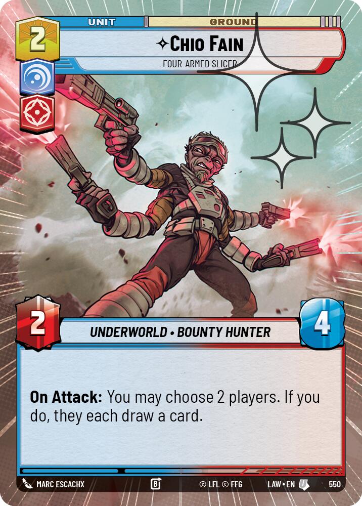 Chio Fain - Four-Armed Slicer (312) (Hyperspace Foil) (312) [A Lawless Time]