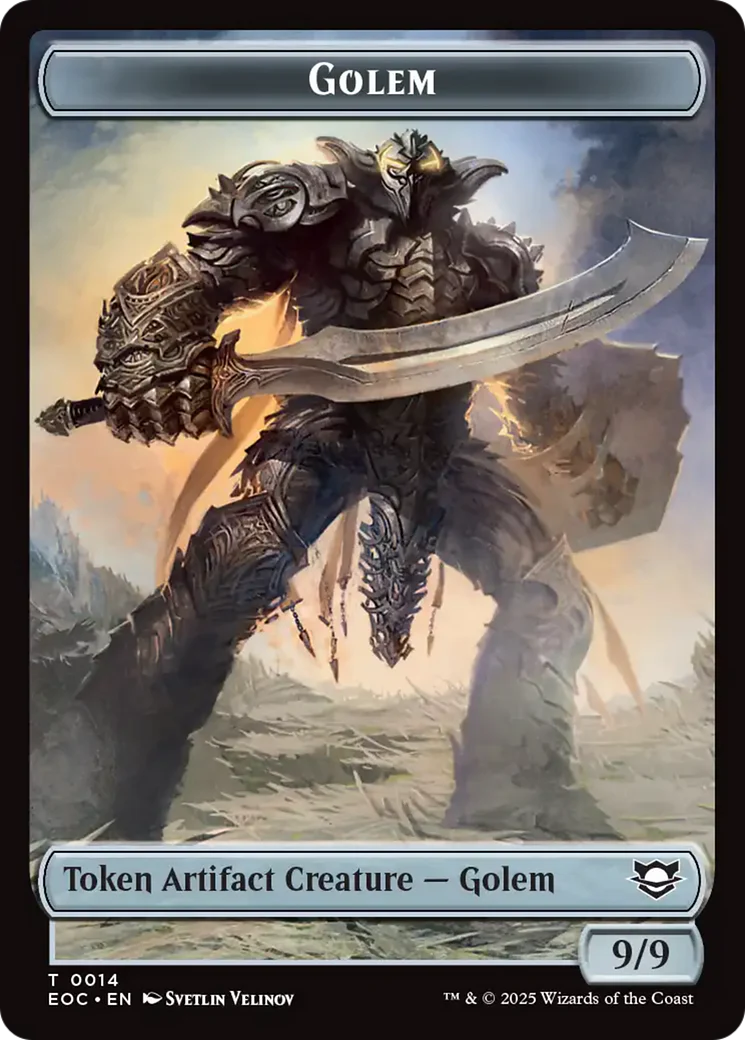 Gnome // Golem (0014) Double-Sided Token [Edge of Eternities Tokens] - Image 2