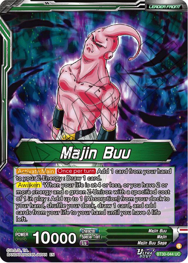 Majin Buu // Majin Buu, Ultimate Majin (SLR) (BT30-044) [Three Glorious Fighters] - Image 2