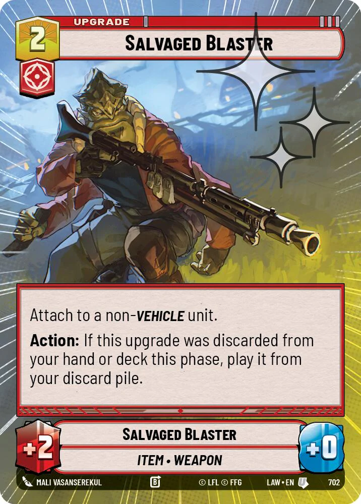 Salvaged Blaster (464) (Hyperspace Foil) (464) [A Lawless Time]